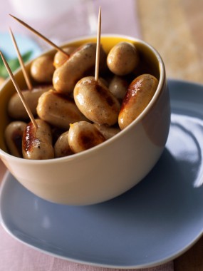 Mini boudins blancs truffés maison