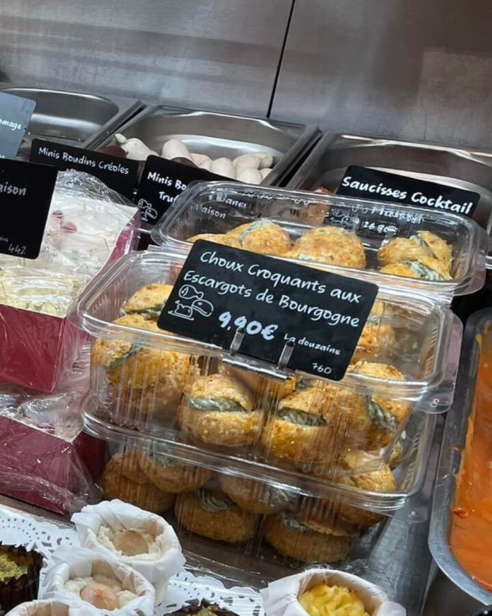 Choux croquants aux escargots de Bourgogne 